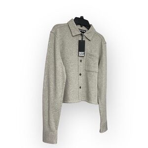 DKNY Jeans Heather Tan Casual Shirt